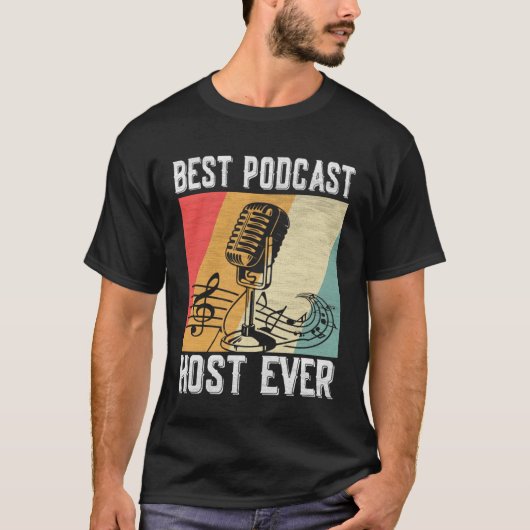 Beste Podcast Host Ooit Podcaster Podcasting Inter T-shirt (Voorkant)