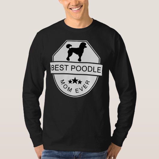 Beste poedel mam ooit fit scoop t-shirt (Voorkant)