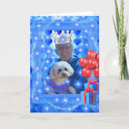 Beste Poedel Papa Happy Vaderdag Kaart (Voorkant)