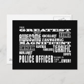 Beste Politieagenten: Grootste Politieagent Briefkaart (Voorkant / Achterkant)