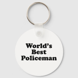 Beste politieman ter wereld sleutelhanger