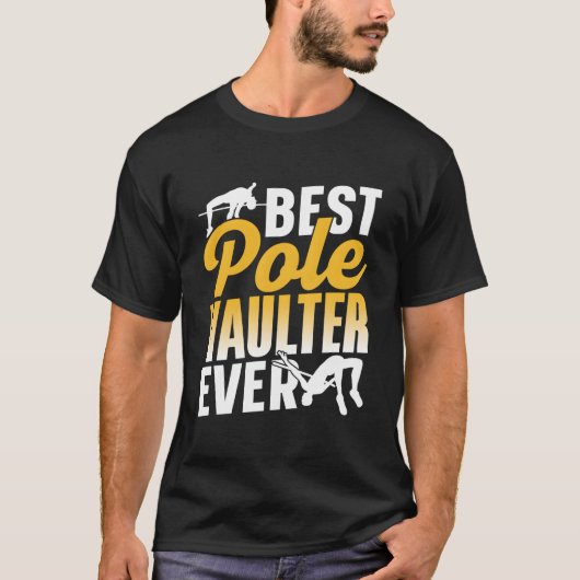 Beste polsstokhoogspringer ooit springen hobby t-shirt (Voorkant)