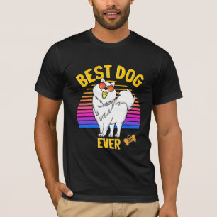 Beste Pomeranian Hond Ooit Retro T-shirt