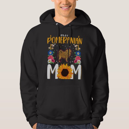 Beste Pomeranian-moeder ooit Hoodie (Voorkant)