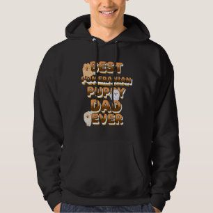 Beste pommeraanse vader ooit gouden tekst hoodie