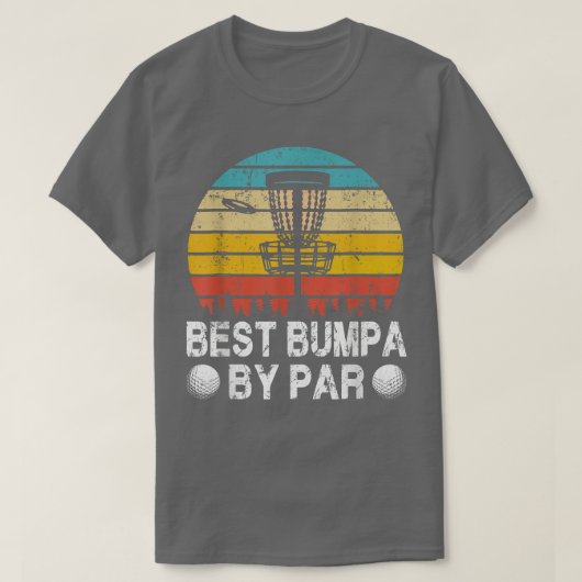  beste pomp van Par Disk Golf Fathers T-shirt (Design voorkant)