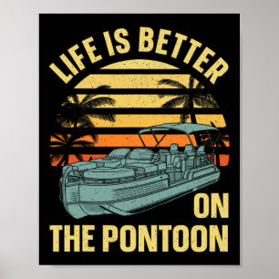 Beste Pontoon Captain Kunst Voor Mannen Vrouwen Bo Poster