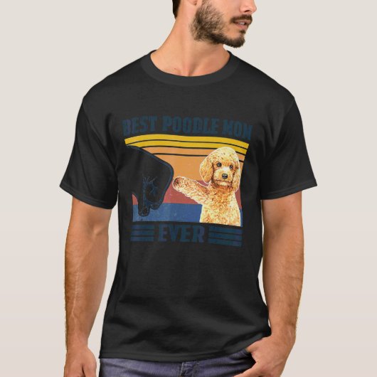 Beste Poodle Moeder Ooit Hondenmoeder Moeders T-shirt (Voorkant)