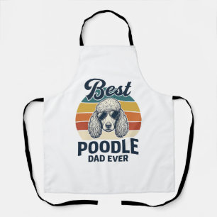 Beste Poodle Vader Ooit Vintage Gegraveerd Hond Sh Schort