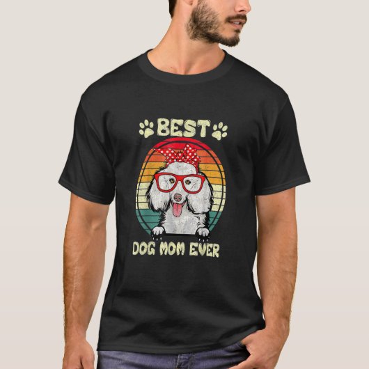  beste pooier mam ooit dog mama's Da T-shirt (Voorkant)