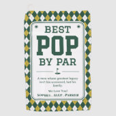 Beste Pop door Par Gepersonaliseerde Golf Handdoek (Voorkant)