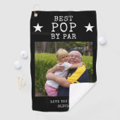 Beste Pop door Par Gepersonaliseerde Opa Fotocadea Golfhanddoek (Insitu)