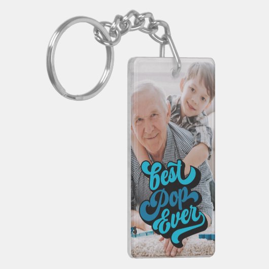 Beste Pop ooit | Foto opa Sleutelhanger (Voorkant Links)