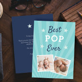 Beste Pop ooit | Foto Vaderdag Kaart