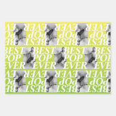 BESTE POP OOIT | Grappig papa foto cadeau Inpakpapier Vel (Voorkant)