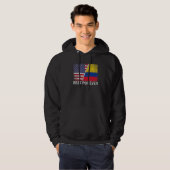 Beste Pop ooit Vaderdag Colombia US Flag Hoodie (Voorkant volledig)