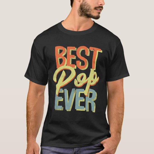 Beste Pop ooit Vaderdag Gifts Opa T-shirt (Voorkant)