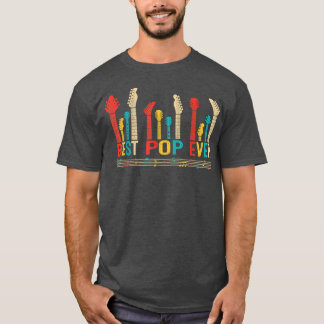 beste Pop ooit Vaderdag gitaar T-shirt