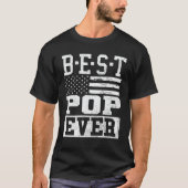 Beste Pop ooit van ons Flag Grandpa Fathers Day Gi T-shirt (Voorkant)