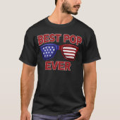Beste Pop ooit van ons Flag Grandpa Fathers Day Gi T-shirt (Voorkant)