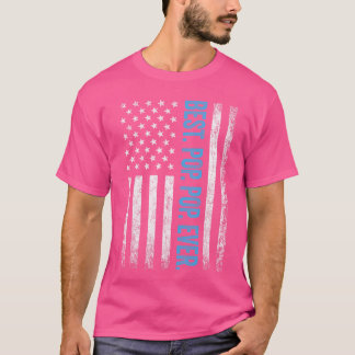 Beste Pop ooit Vintage Amerikaanse Vlag Vader vrie T-shirt