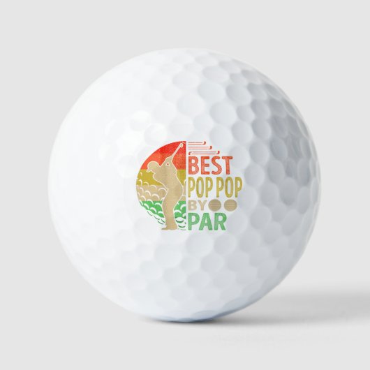 Beste POP POP door Par Golf Golfer Golfballen (Voorkant)