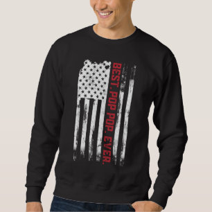 Beste Pop pop Ooit Amerikaanse vlag Vader dag g Trui