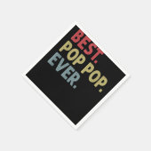 Beste Pop Pop ooit cadeau voor opa van kleinkinder Servet (Hoek)