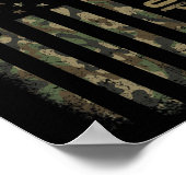 Beste Pop Pop ooit Camouflage Amerikaanse vlag vad Poster (Hoek)