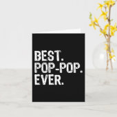 Beste Pop-Pop ooit Family Fun Cool PopPop Kaart (Gele Bloem)