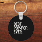 Beste Pop-Pop ooit Family Fun Cool PopPop Sleutelhanger (Voorkant)