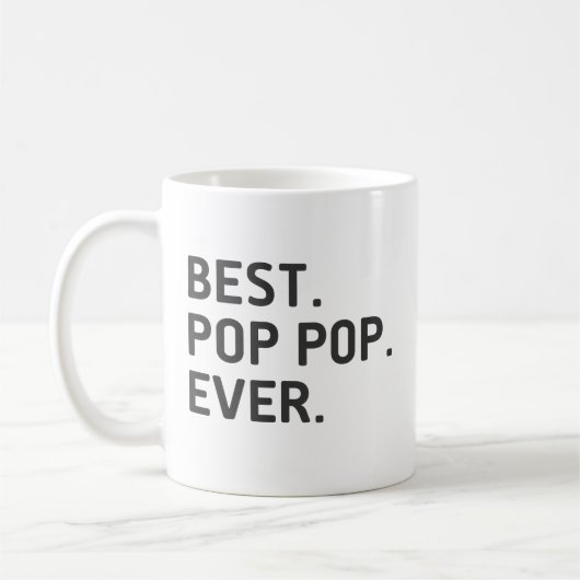 Beste Pop Pop ooit Funny Grandfather Koffiemok (Links)