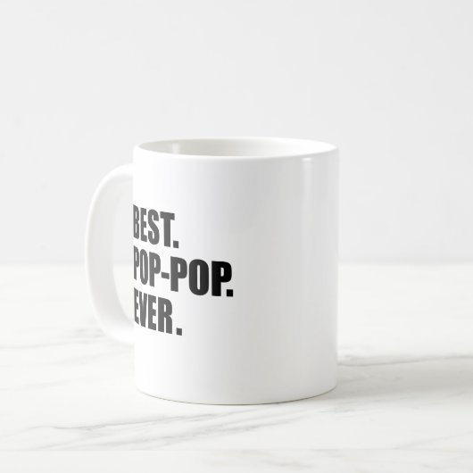 Beste Pop-Pop ooit Grootvader Mok (Voorkant links)