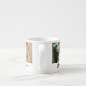 Beste Pop Pop Ooit Kleinkinderen 5 Fotocollage Espresso Kop (Achterkant)