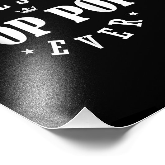 Beste Pop Pop ooit ontwerp - Pop Pop Foto Afdruk (Hoek)