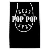 Beste Pop Pop ooit ontwerp - Pop Pop Medium Cadeauzakje (Voorkant)
