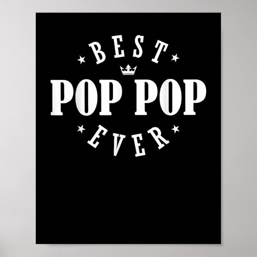 Beste Pop Pop ooit ontwerp - Pop Pop Poster (Voorkant)