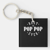 Beste Pop Pop ooit ontwerp - Pop Pop Sleutelhanger (voorkant)