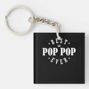 Beste Pop Pop ooit ontwerp - Pop Pop Sleutelhanger