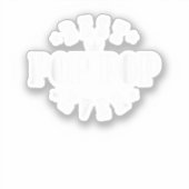 Beste Pop Pop ooit ontwerp - Pop Pop Sticker (Voorkant)