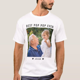 Beste Pop Pop ooit opa en kleinkind foto T-shirt