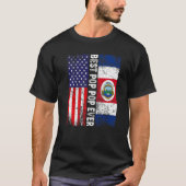 Beste Pop Pop ooit Vaderdag Costa Rica US Flag T-shirt (Voorkant)