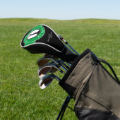 Beste Pop Pop van Par Elegant Golfer Zwart Groen Golfheadcover (Insitu)