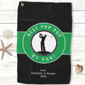 Beste Pop Pop van Par Elegant Sport Golfer Custom Golfhanddoek