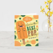 Beste Pop Puns Vaderdag Kaart (Gele Bloem)