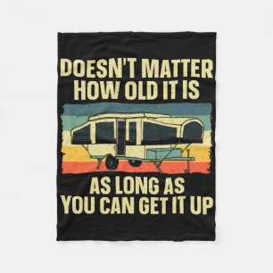Beste Pop-Up Camper Kunst Voor Mannen Vrouwen Pop- Fleece Deken