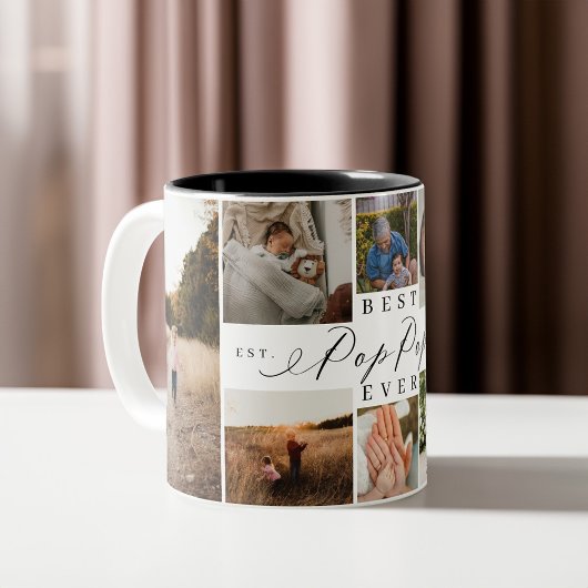 Beste Pop van de Pop ooit Elegant Manuscript 8 de Tweekleurige Koffiemok