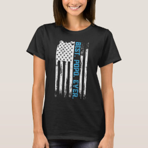 Beste Popo Ooit Amerikaanse vlag Vaderdag cadeau T-shirt