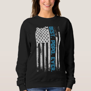 Beste Popo Ooit Amerikaanse vlag Vaderdag cadeau Trui