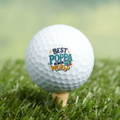 Beste Poppa ter Wereld Golfbal Golfballen (Insitu Shirt)